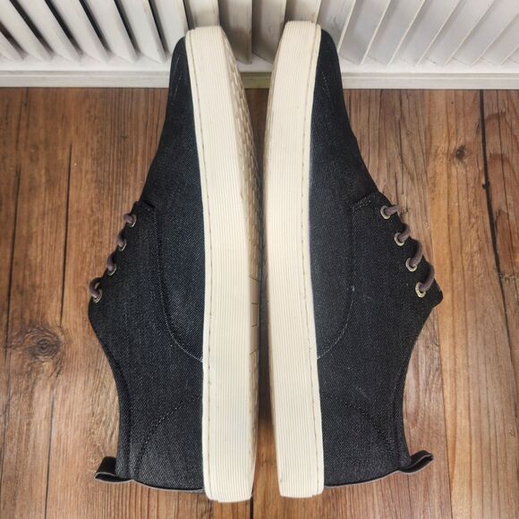BullBoxer B-52 Mens Sz 12 Black Denim Canvas Lace Up Preppy City Sneakers Shoes main image 9